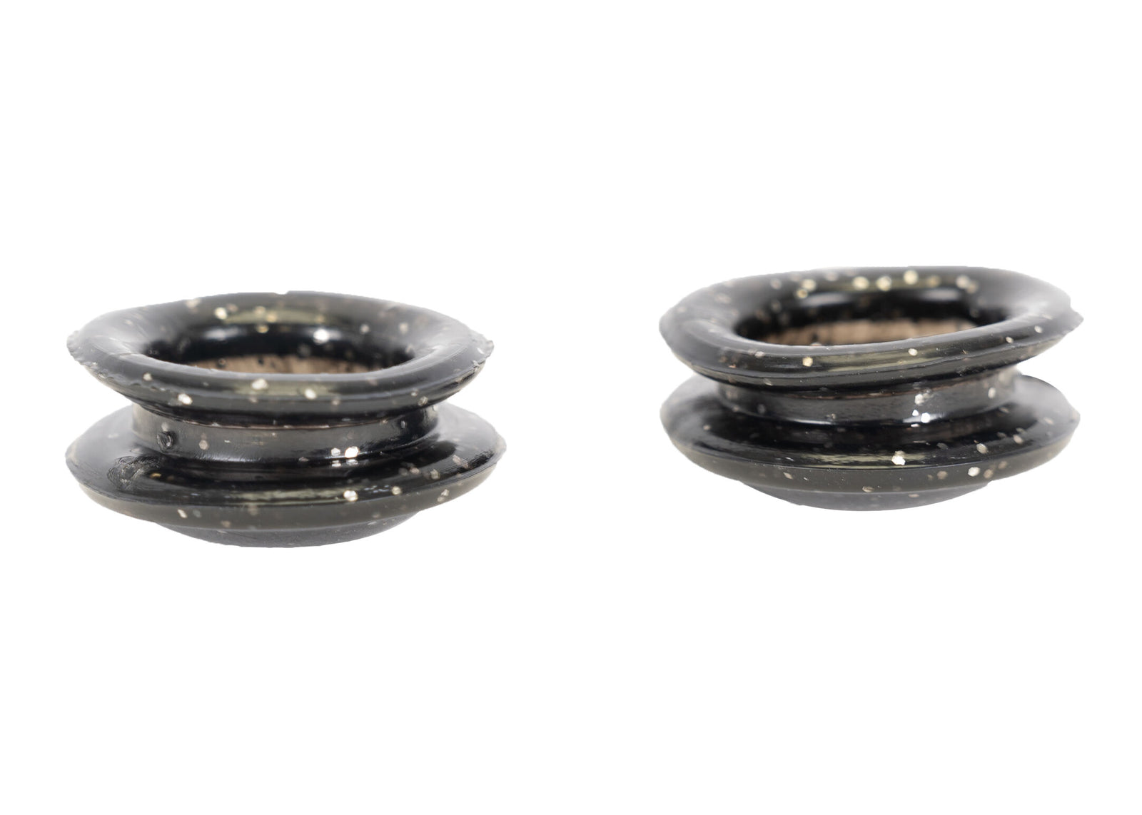 Show Tech Scissor Training Ring 2 Pcs Black Glitter