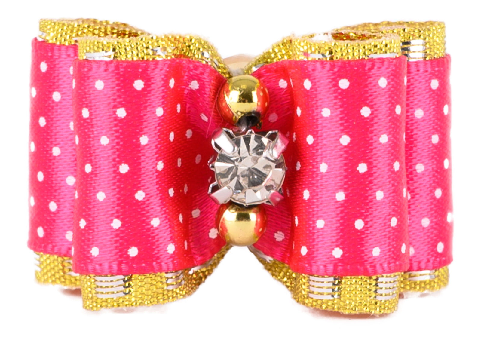Show Tech Fancy Polka Dot Bows with Elastic 50 pcs Bows