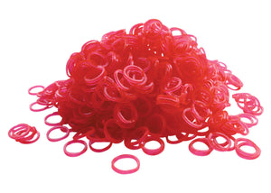 Show Tech Latex Bands – 1000 pcs Wrapping Bands (Red, White, Black & Multicolour)