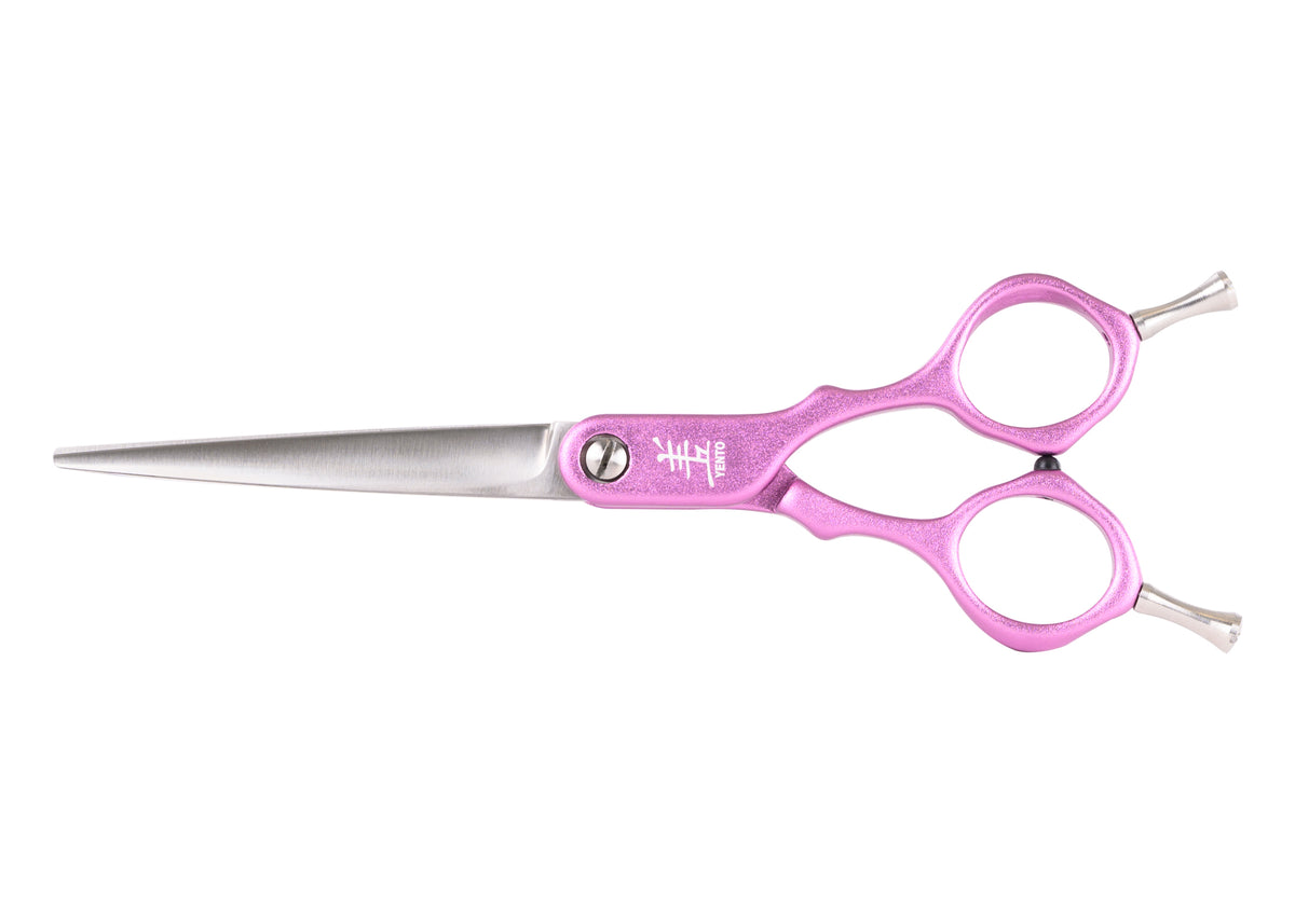 Yento Sparkle Series 15cm - 6.5" Straight Scissors Purple