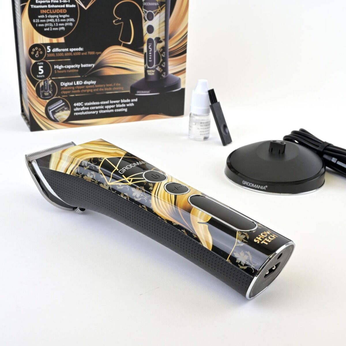 Show Tech Experto Cordless Clipper 5 Speed Ltd Edition Groomania