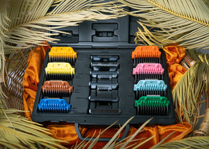 Show Tech Pro Wide SS Snap-on Comb Kit - 10 Combs + #30W Wide Blade in Carry Case