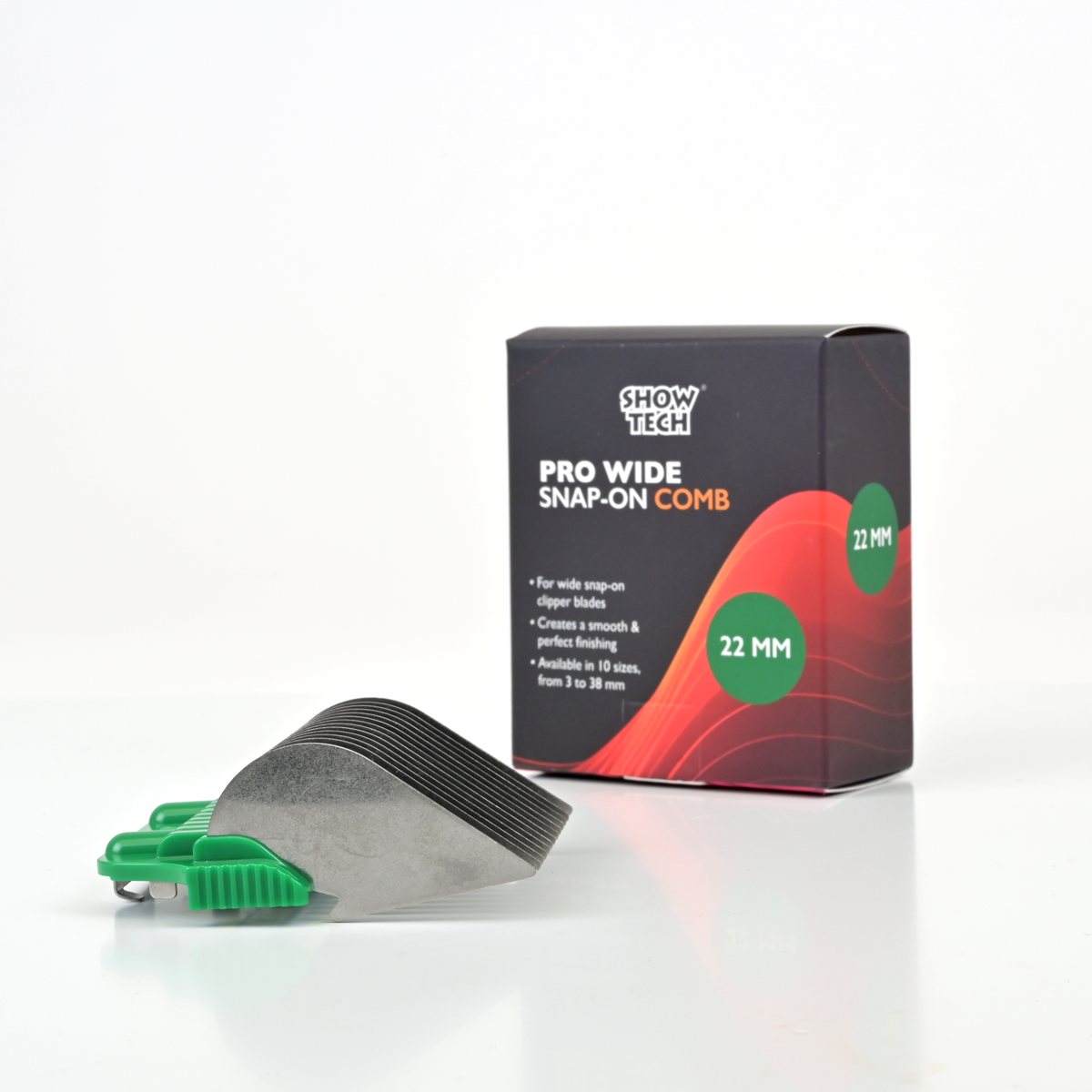 Show Tech Pro Wide SS Snap on Comb 22mm - Snap on Comb