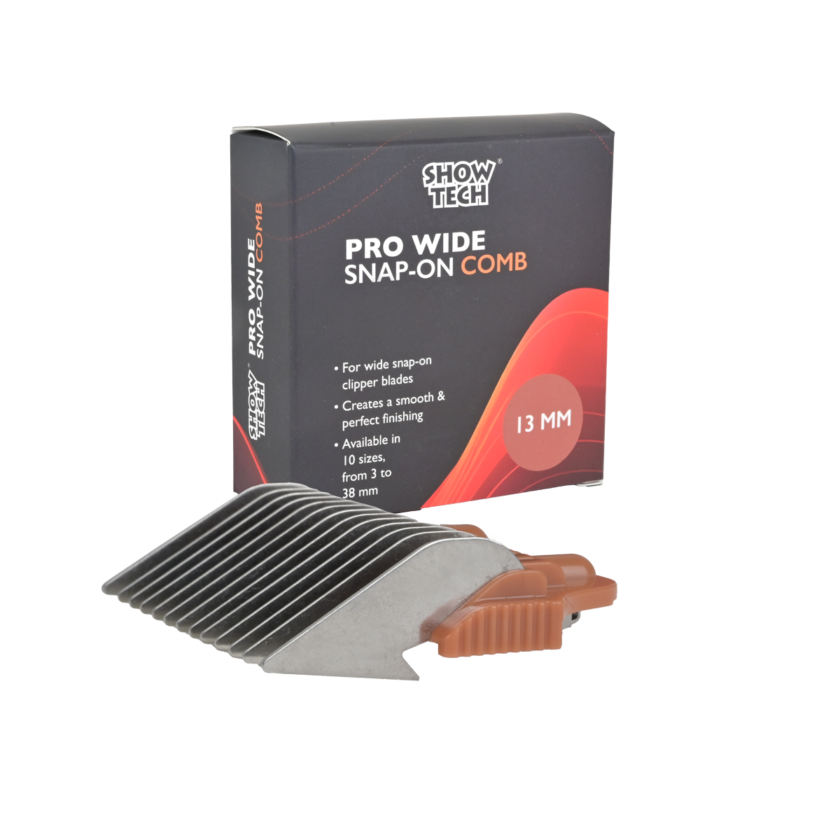 Show Tech Pro Wide SS Snap-on Comb 13mm - Snap on Comb