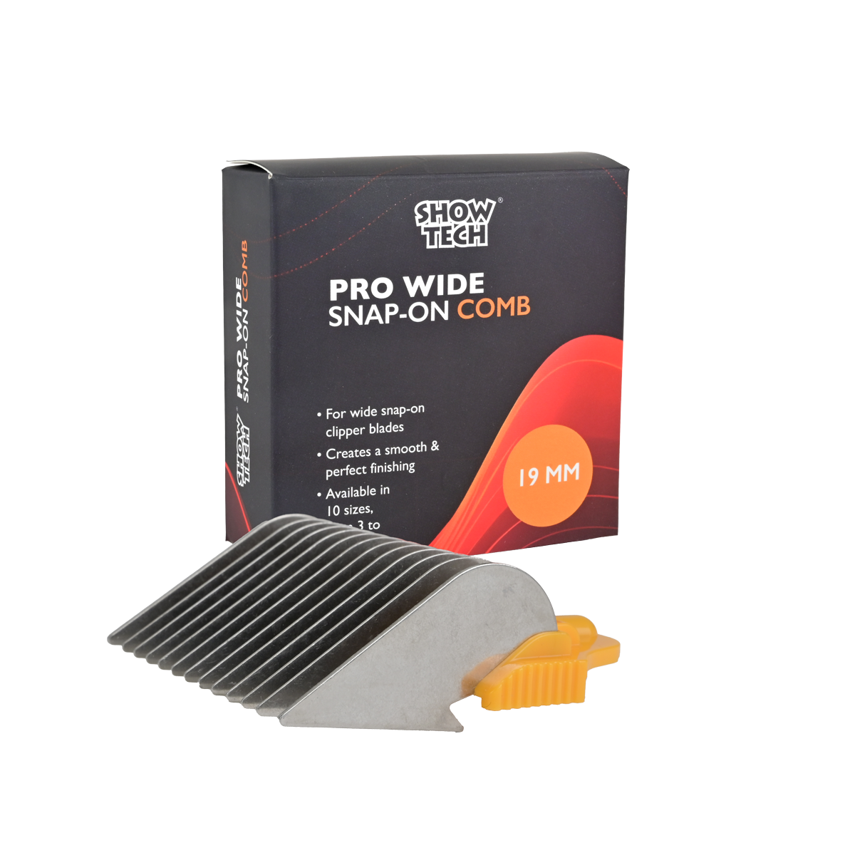 Show Tech Pro Wide SS Snap-on Comb 19mm - Snap on Comb