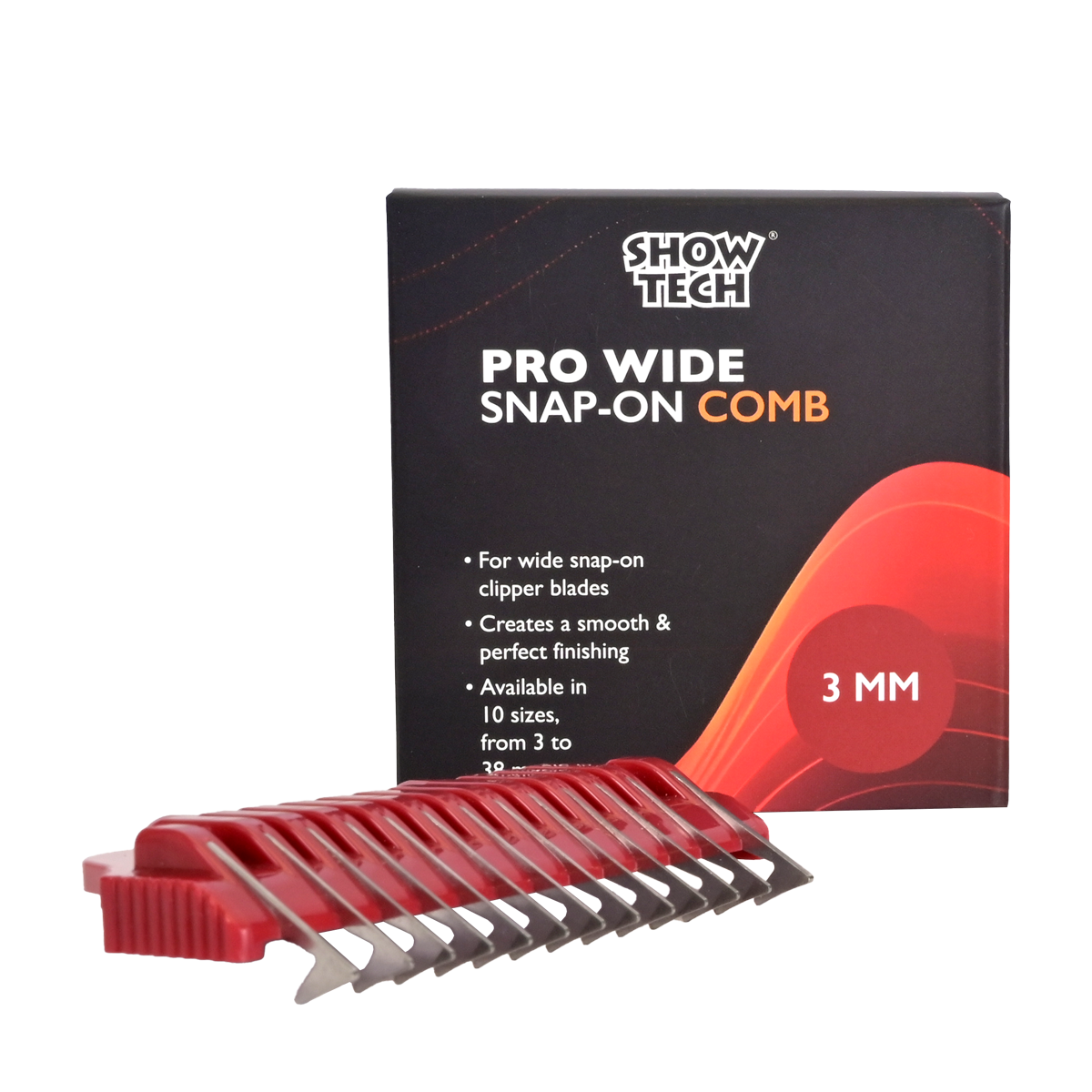 Show Tech Pro Wide SS Snap on Comb 3 mm - Snap on Comb