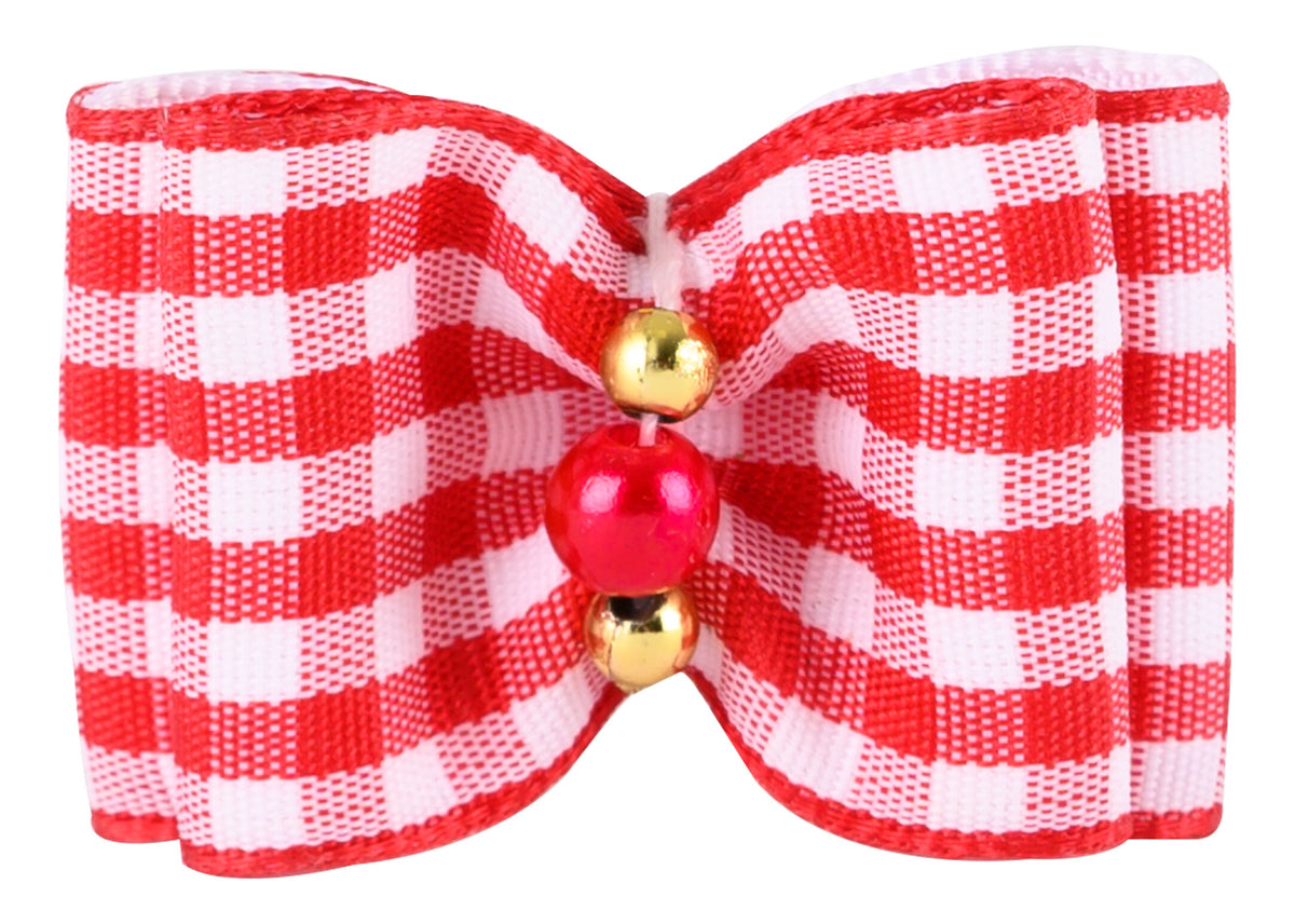 Show Tech Fancy Tartan Bows with Elastic 36 pcs Bows
