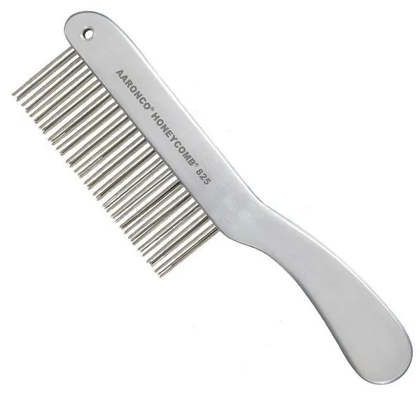 #825 8 ½ Double Row Finishing 51 Medium Teeth 1 3/8 Long Comb Aluminum