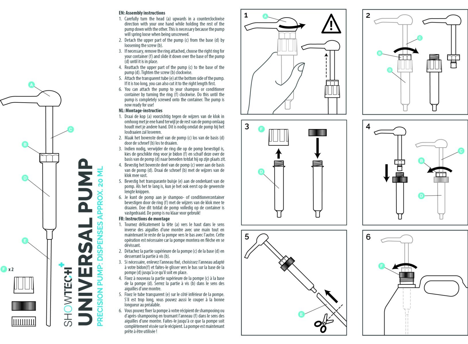 Show Tech+ Universal Pump 2 Pcs