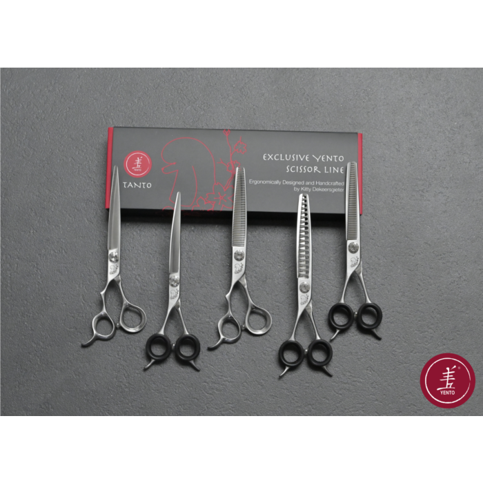 Yento TanTo Series Curved Blender Left Handed 35 Teeth 18cm 7&quot;