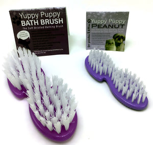 Yuppy Puppy Bathing Brushe and Peanut Brush