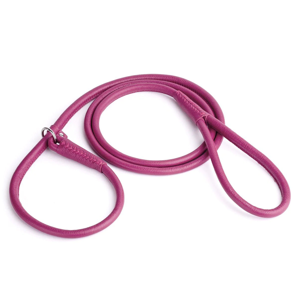 DogLine Soft Leather Round Slip Lead Custom Pet Boutique
