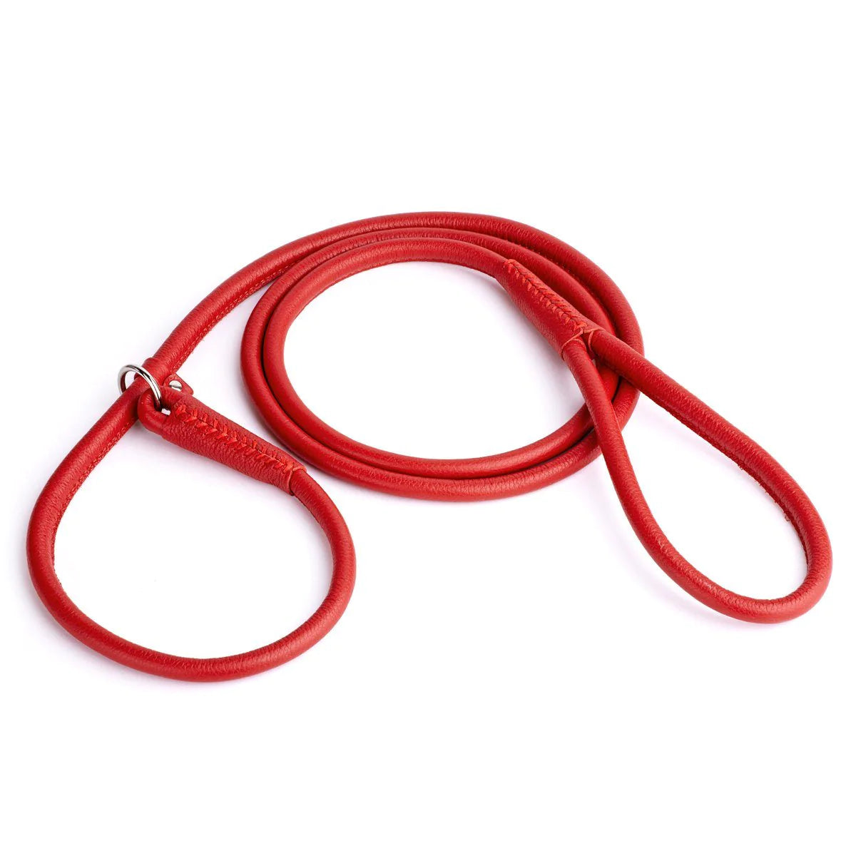 DogLine Soft Leather Round Slip Lead