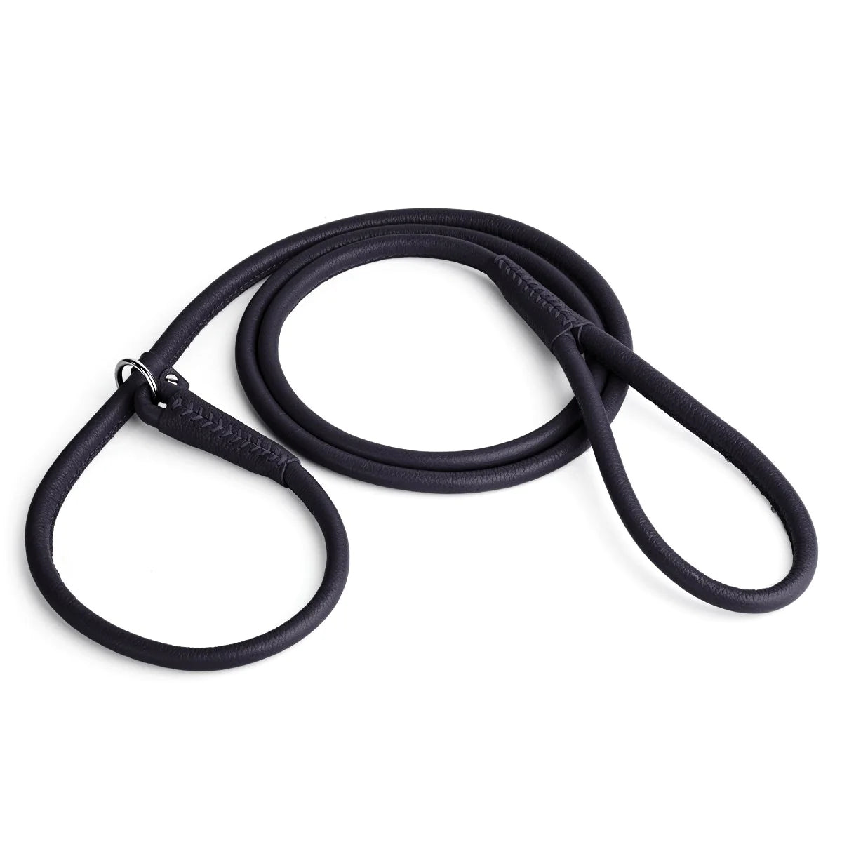 DogLine Soft Leather Round Slip Lead