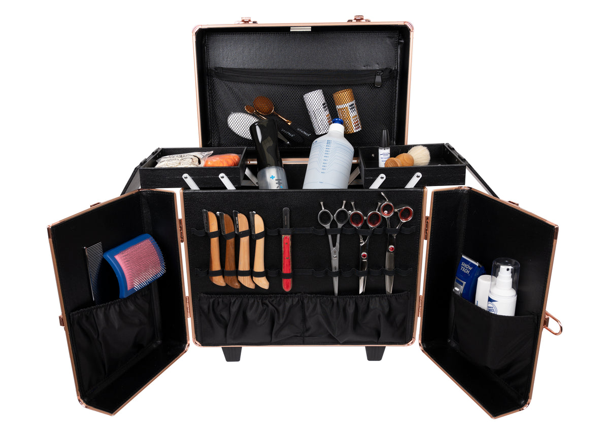 Groom-X Grooming Case 2 Wheels and Telescopic Handle - Custom Pet Boutique