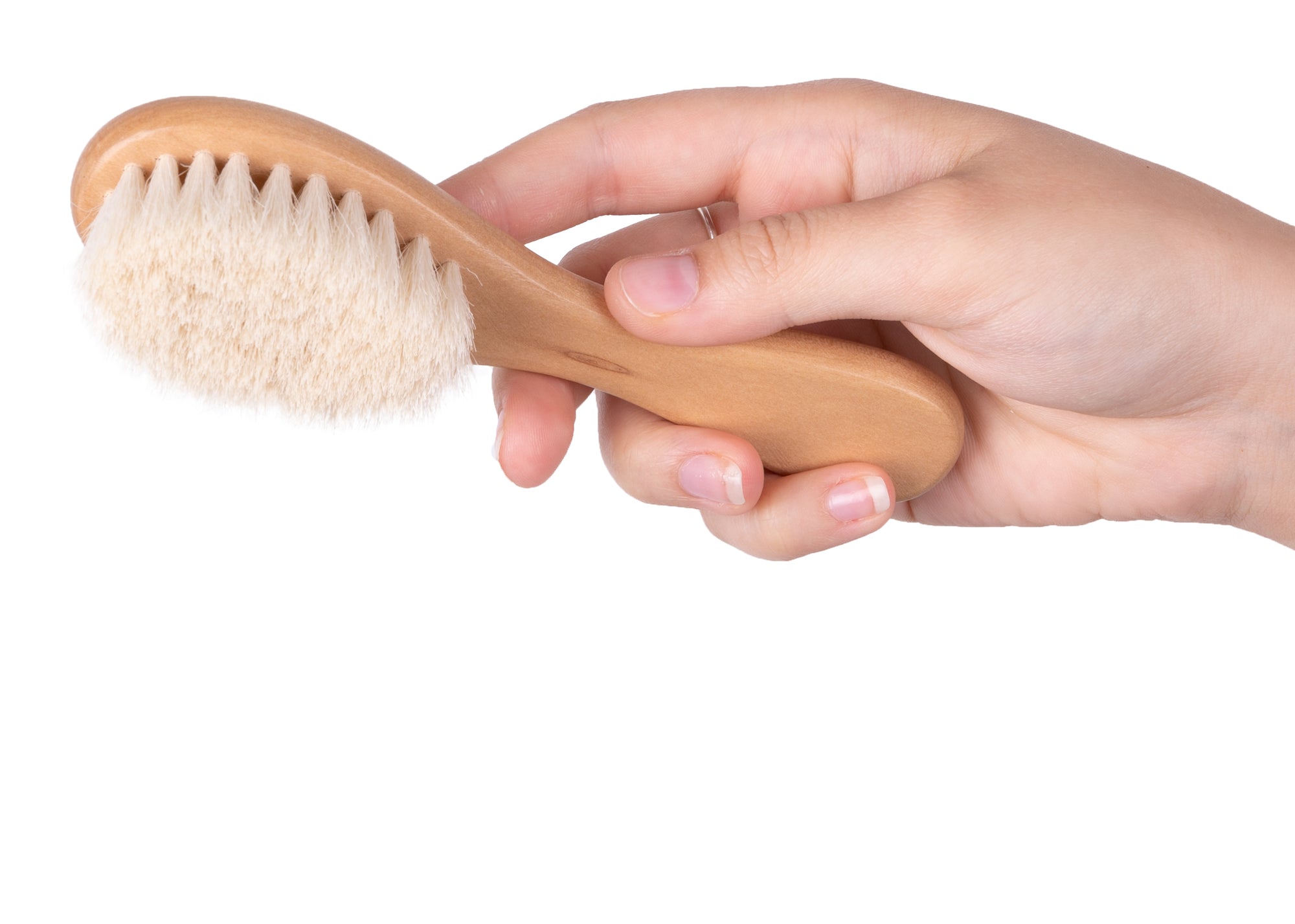 Show Tech Pure Goat Hair Brush Natural Wood 15cm