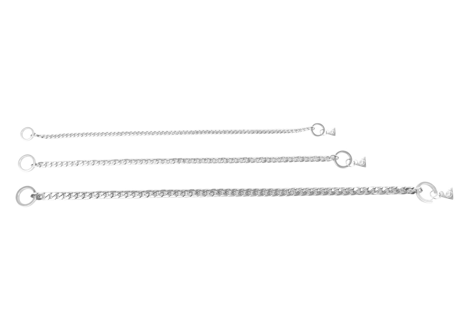 Show Tech+ Flat Link Show Chain Silver Stainless Steel