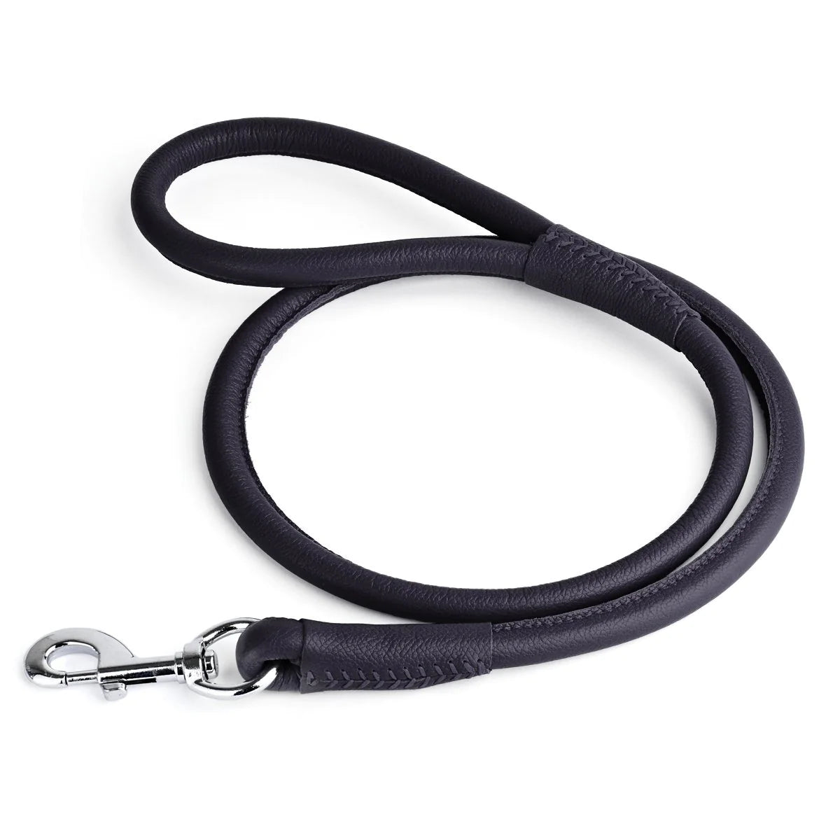 DogLine Soft Leather Round Lead - W1/4" - L72"