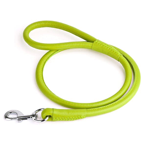 DogLine Soft Leather Round Lead - W1/4" - L72"