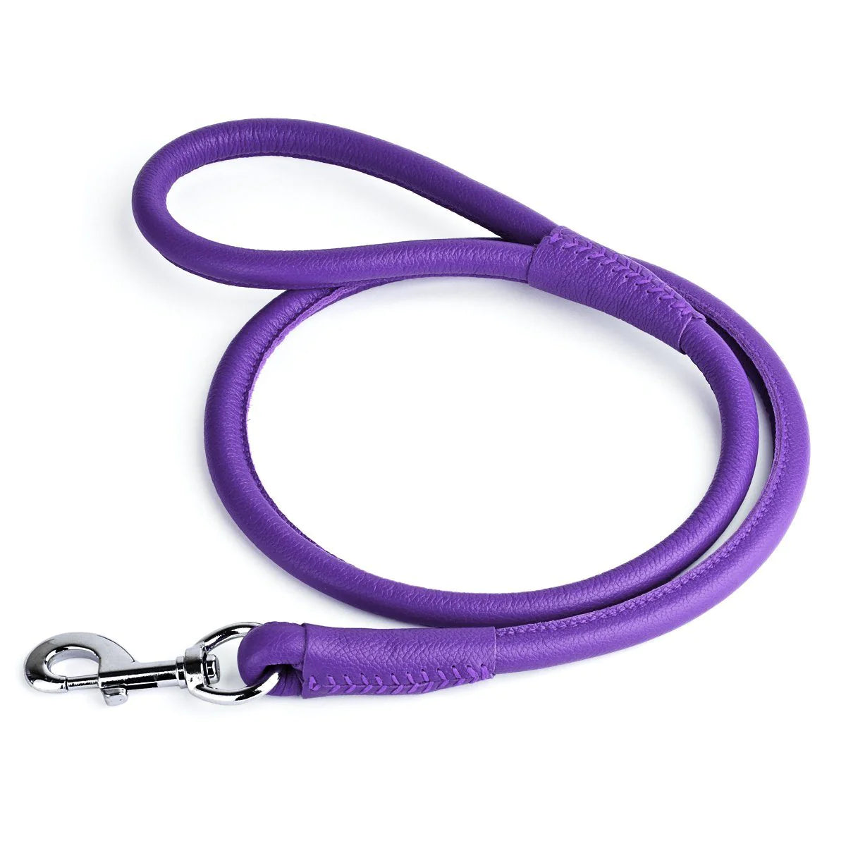 DogLine Soft Leather Round Lead - W1/4" - L72"